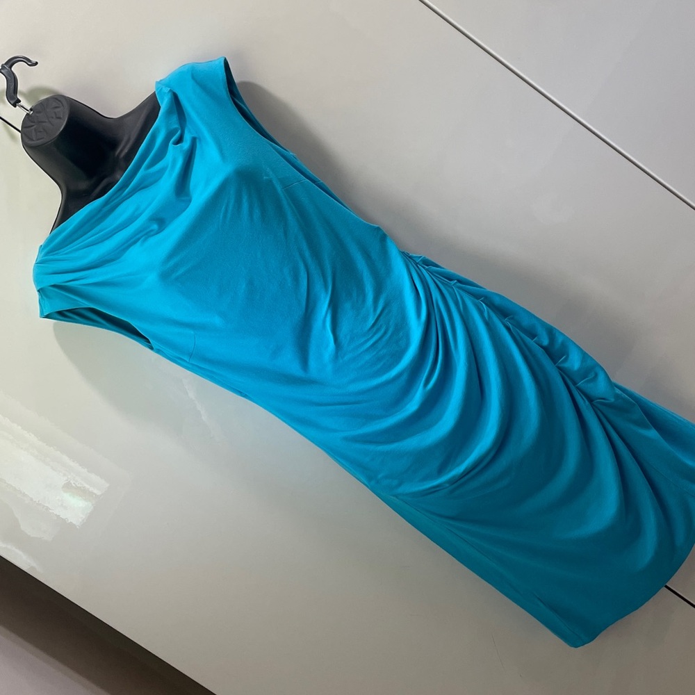 Ann Taylor Teal Sleeveless Dress